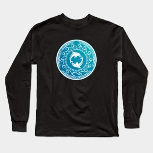 Twin Dolphin Long Sleeve T-Shirt